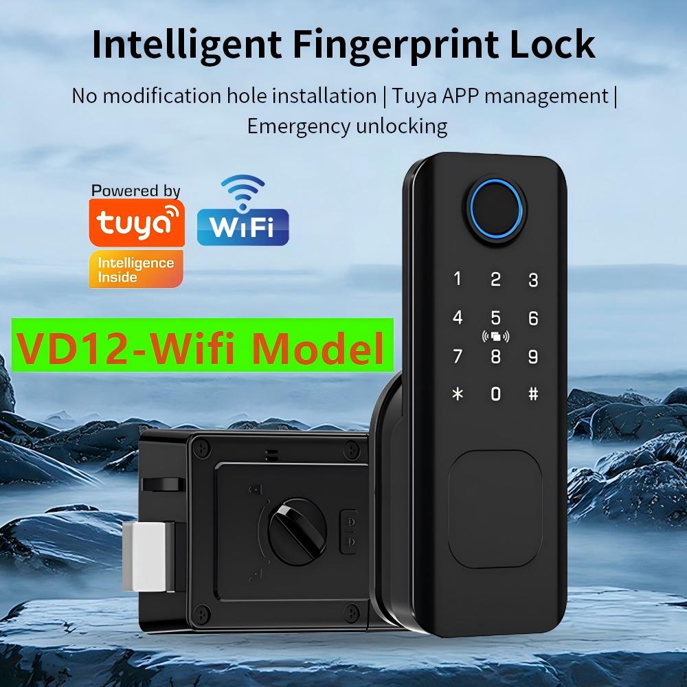 Smart Garden Door Lock - 와이파이 지문인식 방수 야외 정원 잠금장치