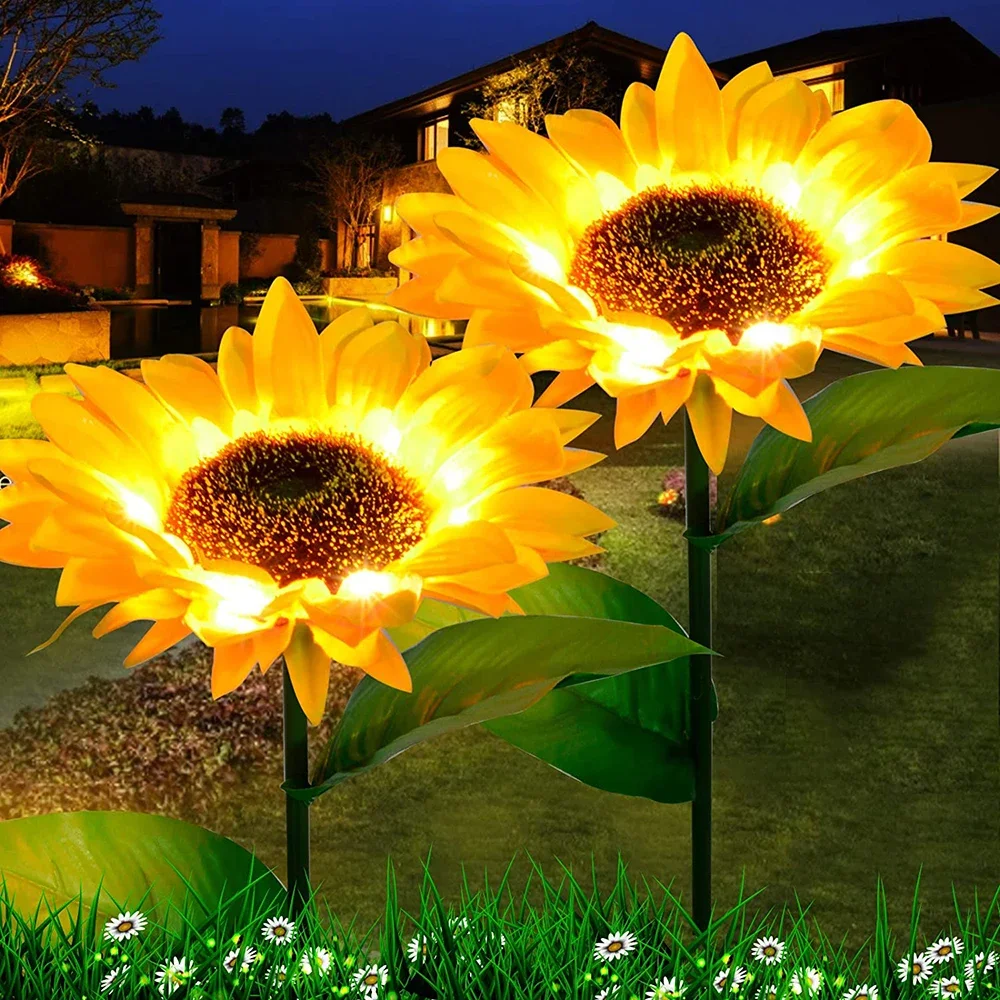 Smart Garden Led Lights - 시뮬레이션 야외 태양 해바라기 스마트 감지