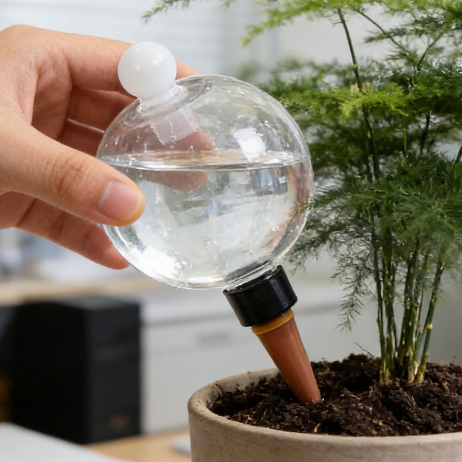 Plant Watering Globe - 4개 플라스틱 자동 식물 급수 볼