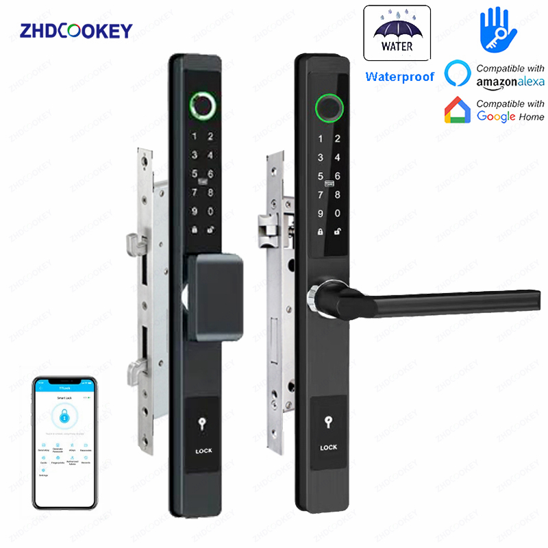 Smart Garden Door Lock - ZHDCOOKEY 생체 인식 디지털 도어락 방수