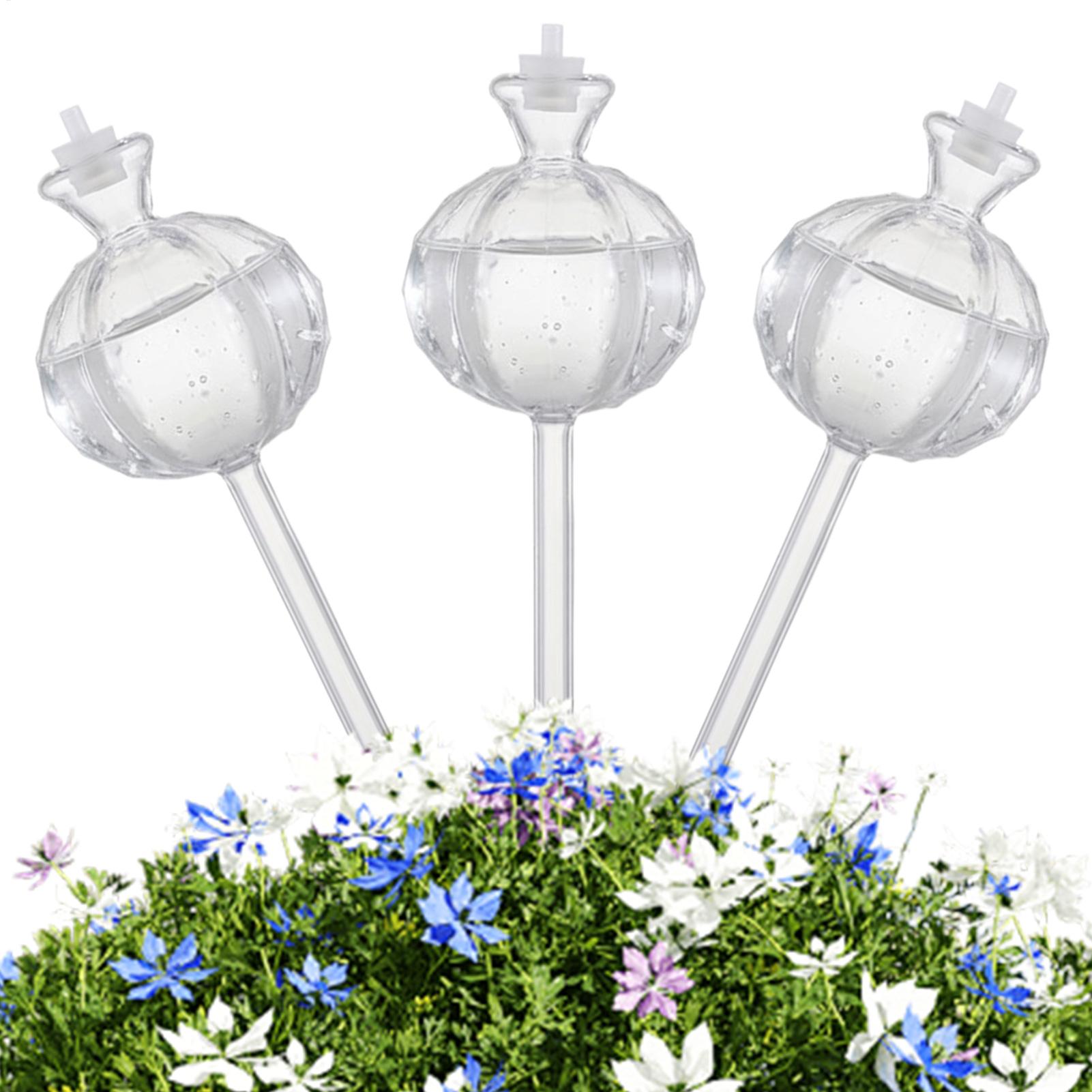 Plant Watering Globe - 식물 급수 글로브 스테이크 3개 세트