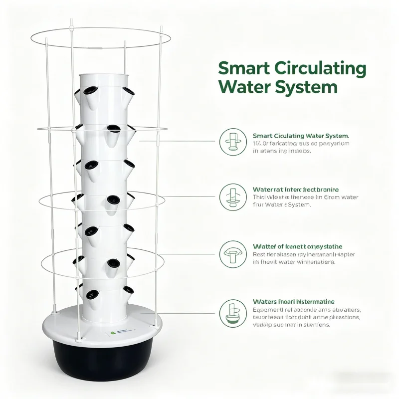 스페이스트리 수직 수경재배 타워 스마트 홈 채소 재배기 - Smart Garden Vertical 리뷰 및 가격