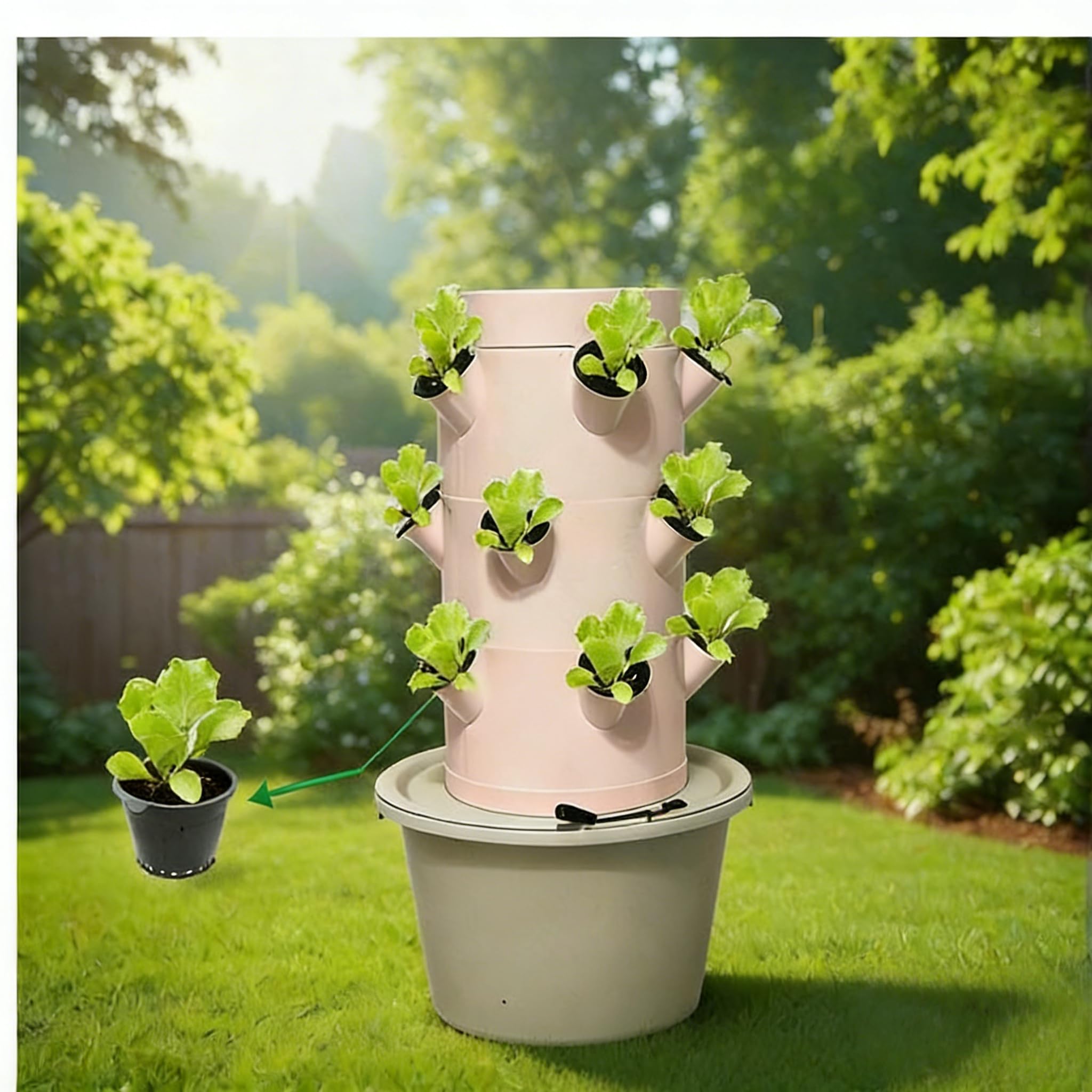 수직 수경 재배 시스템 |   3층 15홀 실내 정원  - Smart Garden Vertical 리뷰 및 가격