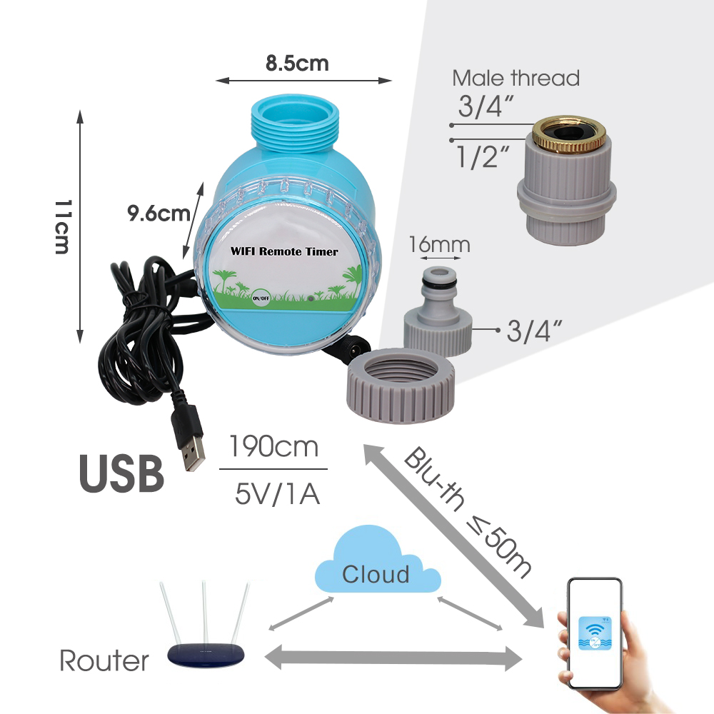 스마트 정원 급수 시스템, 조절식 점적기 미스트 냉각  - Smart Garden Products 리뷰 및 가격