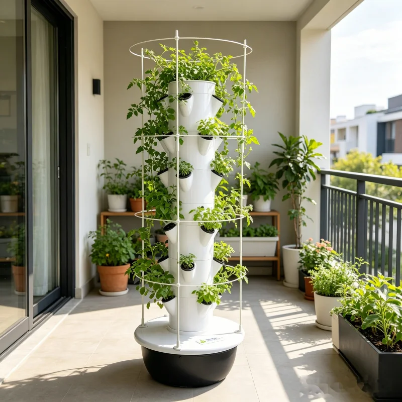 9층 에어로포닉 수경 재배 채소 재배기, 트렐리스가 있 - Smart Garden Vertical 리뷰 및 가격