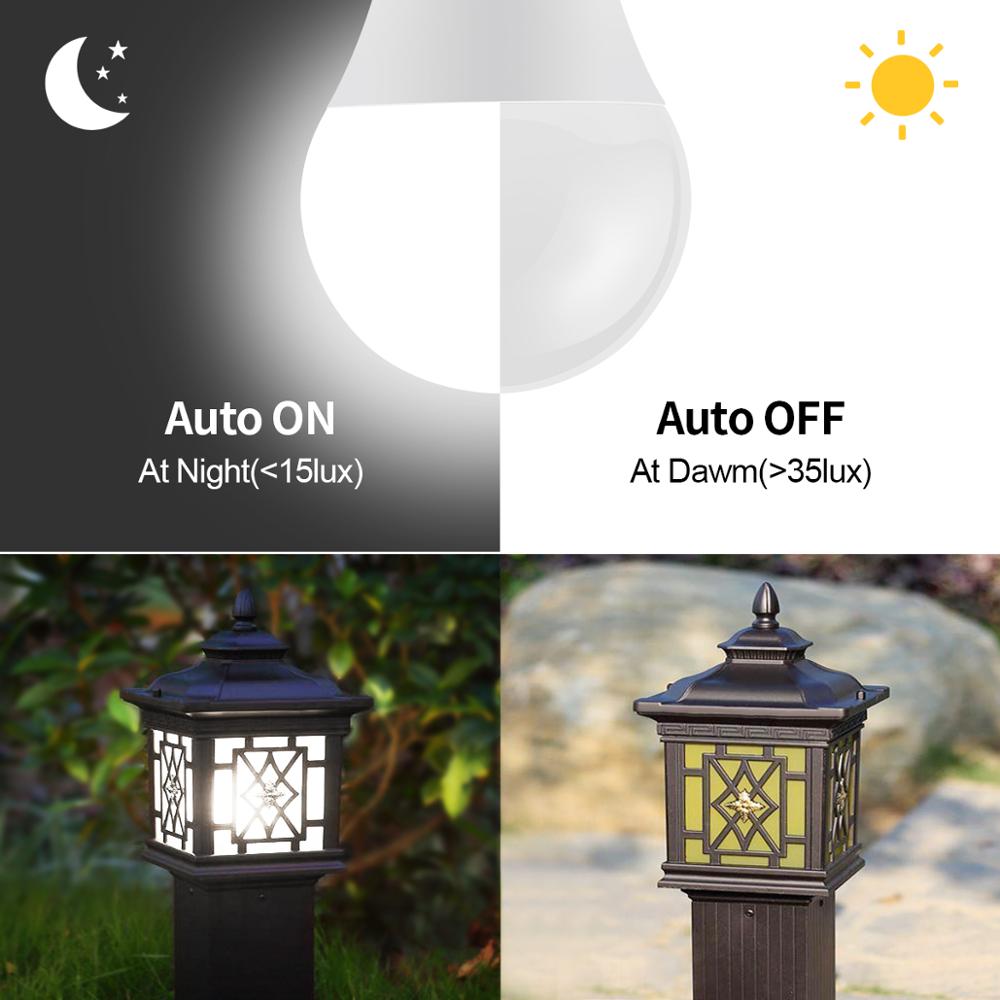 15W E27 LED 황혼 새벽 밤 전구 빛 센서 스마 - Smart Garden Led Lights 리뷰 및 가격