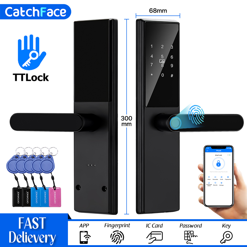 블루투스 지문 도어 잠금 장치 TTLock App 코드 - Smart Garden Door Lock 리뷰 및 가격