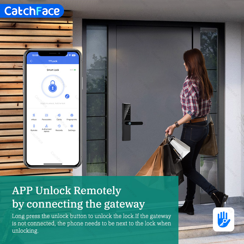블루투스 지문 도어 잠금 장치 TTLock App 코드 - Smart Garden Door Lock 리뷰 및 가격