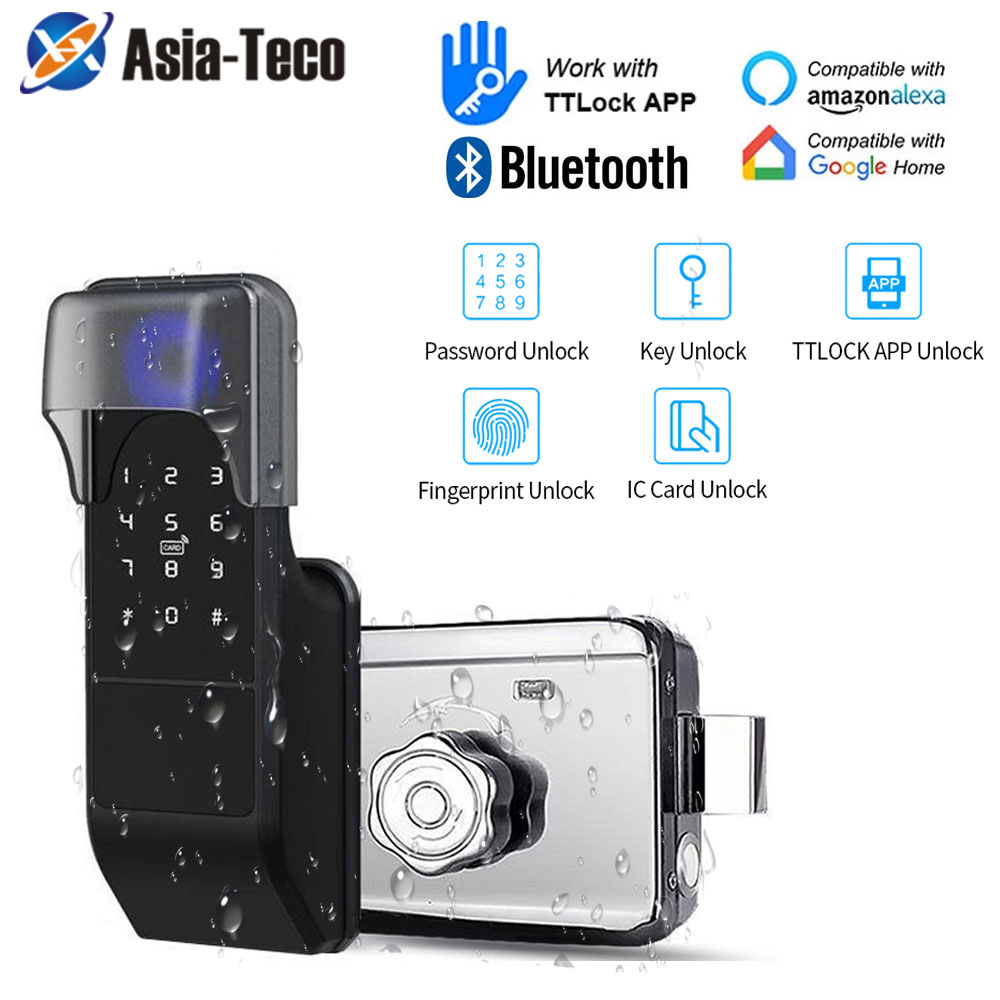 IP65 방수 TTLock 지문 스마트 도어 잠금 장치 - Smart Garden Door Lock 리뷰 및 가격