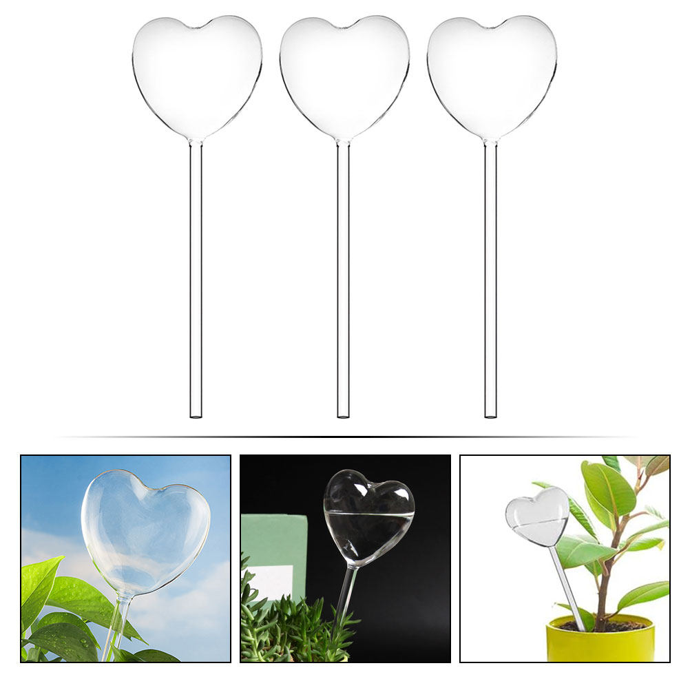 3개 하트 모양 유리 자동 급수 글로브, 화분 식물 분 - Plant Watering Globe 리뷰 및 가격