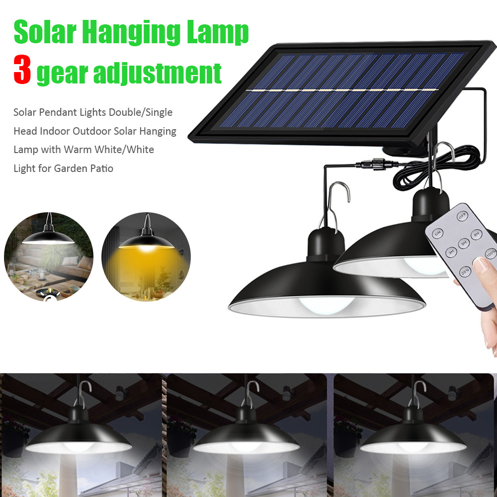 이중 헤드가 있는 태양광 펜던트 조명, 방수 4800m - Smart Garden Led Lights 리뷰 및 가격
