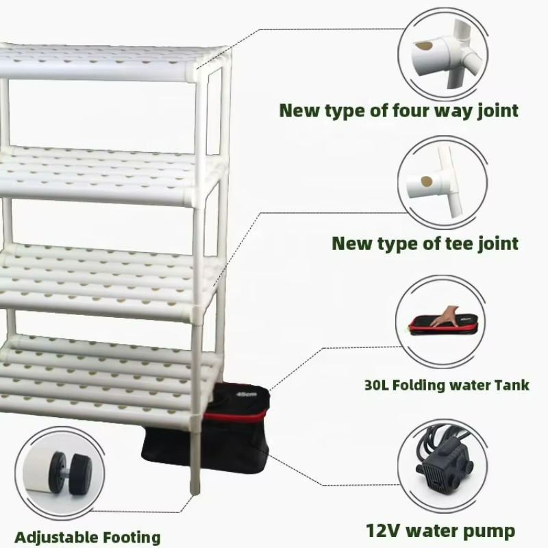 수직 수경재배 키트 180홀 실내 아쿠아포닉 재배 시스 - Aquaponics Home Kit 리뷰 및 가격