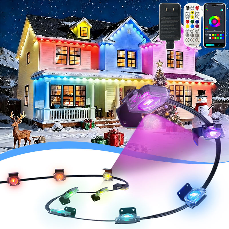 영구 야외용 RGBCW 처마 조명 LED 스트링 램프  - Smart Garden Led Lights 리뷰 및 가격