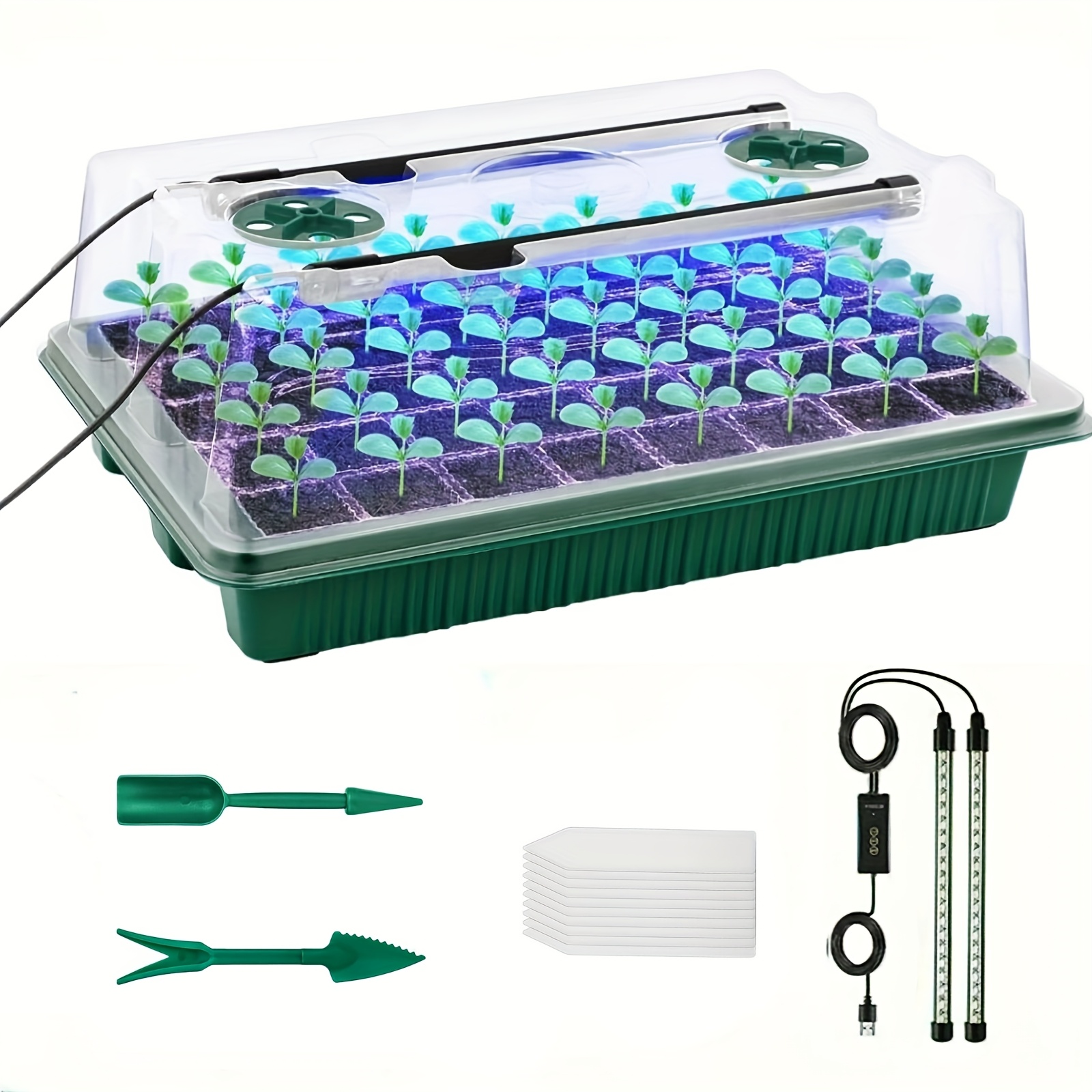 하이돔 발아 키트가 포함된 씨앗 발아 트레이 - 40셀 - Smart Garden Led Lights 리뷰 및 가격