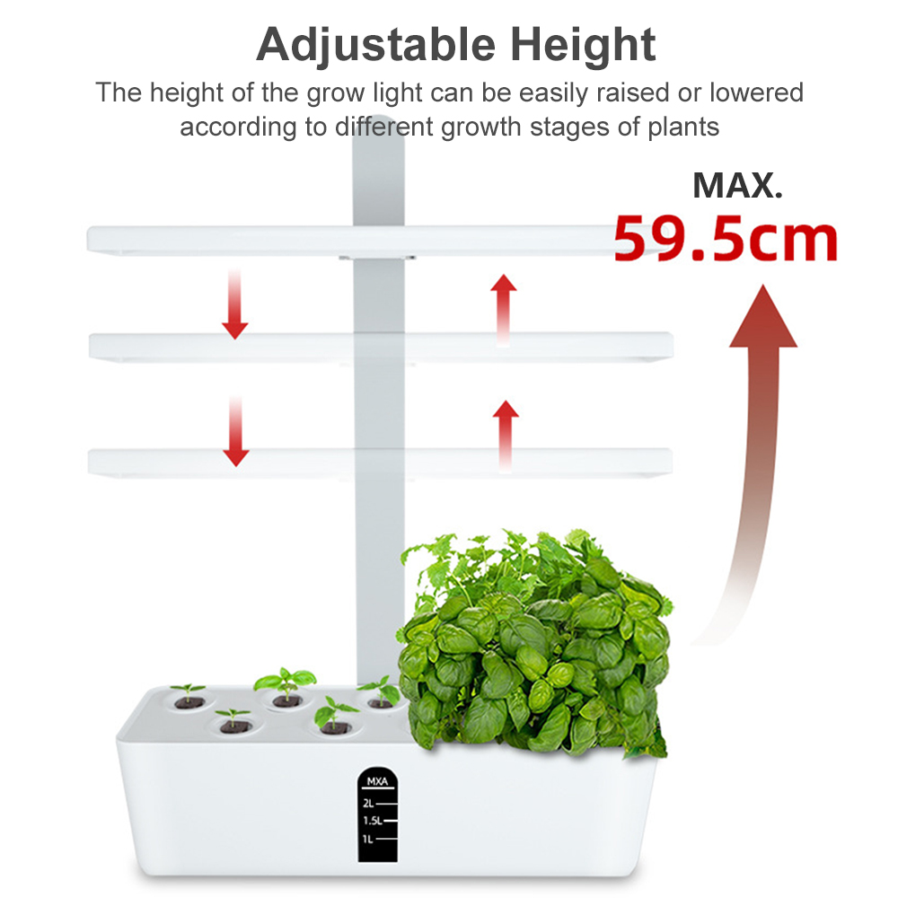 스마트 수경 재배 시스템 실내 정원 키트, 높이 조절  - Smart Garden Click And Grow 리뷰 및 가격