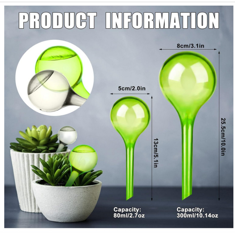 4개 자동 식물 급수 글로브, 투명 자가 급수 스파이크 - Plant Watering Globe 리뷰 및 가격