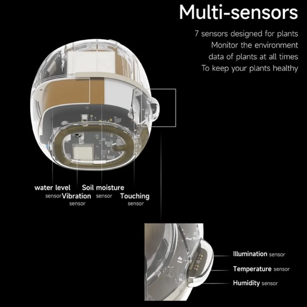 AI 칩 7개 센서가 탑재된 스마트 화분, 가정, 책상 - Smart Garden Offices 리뷰 및 가격