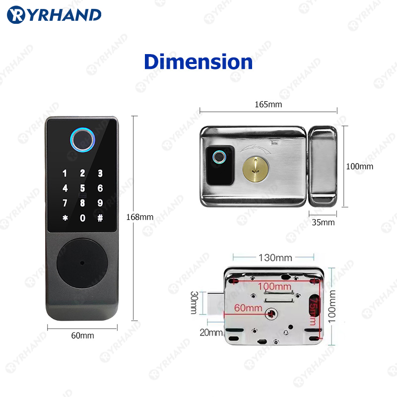 Tuya-스마트 잠금 방수 와이파이 이중 지문 스마트  - Smart Garden Door Lock 리뷰 및 가격