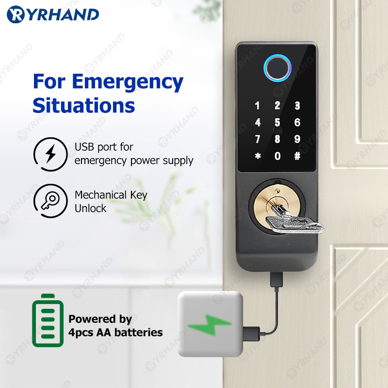 Tuya-스마트 잠금 방수 와이파이 이중 지문 스마트  - Smart Garden Door Lock 리뷰 및 가격