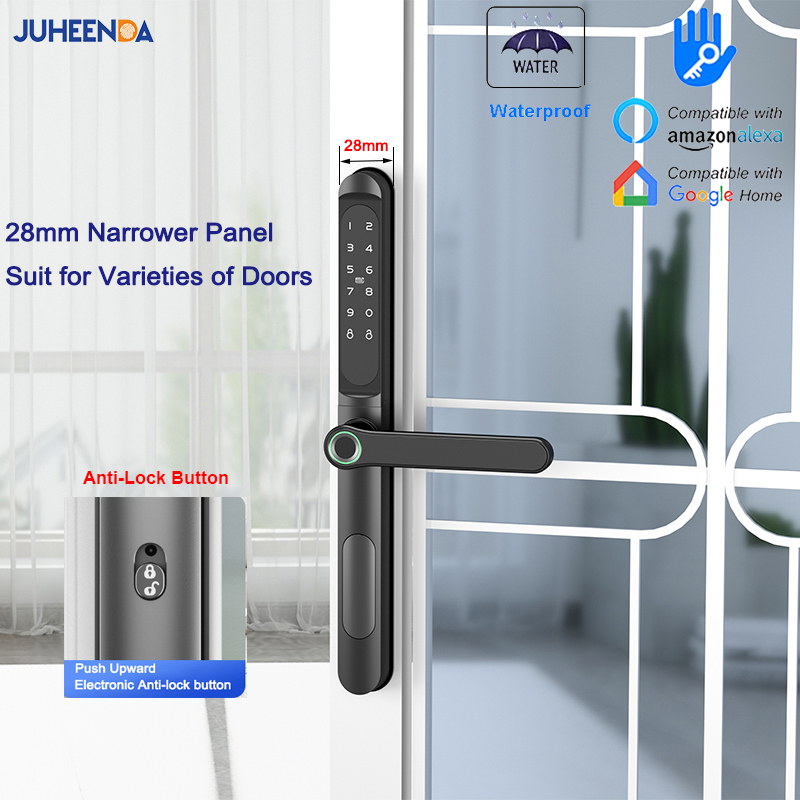 TTLock 앱 스마트 알루미늄 문짝 잠금 장치, 방수 - Smart Garden Door Lock 리뷰 및 가격